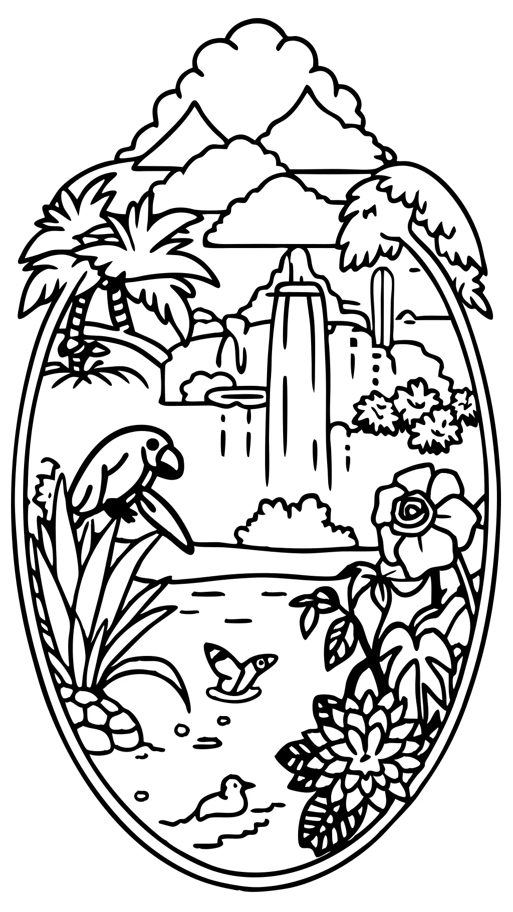 amazon jungle coloring pages